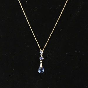 Gold, Sapphire and Diamond Necklace